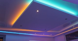 Натяжной потолок с подсветкой Благовещенск, цена от 2148 руб.